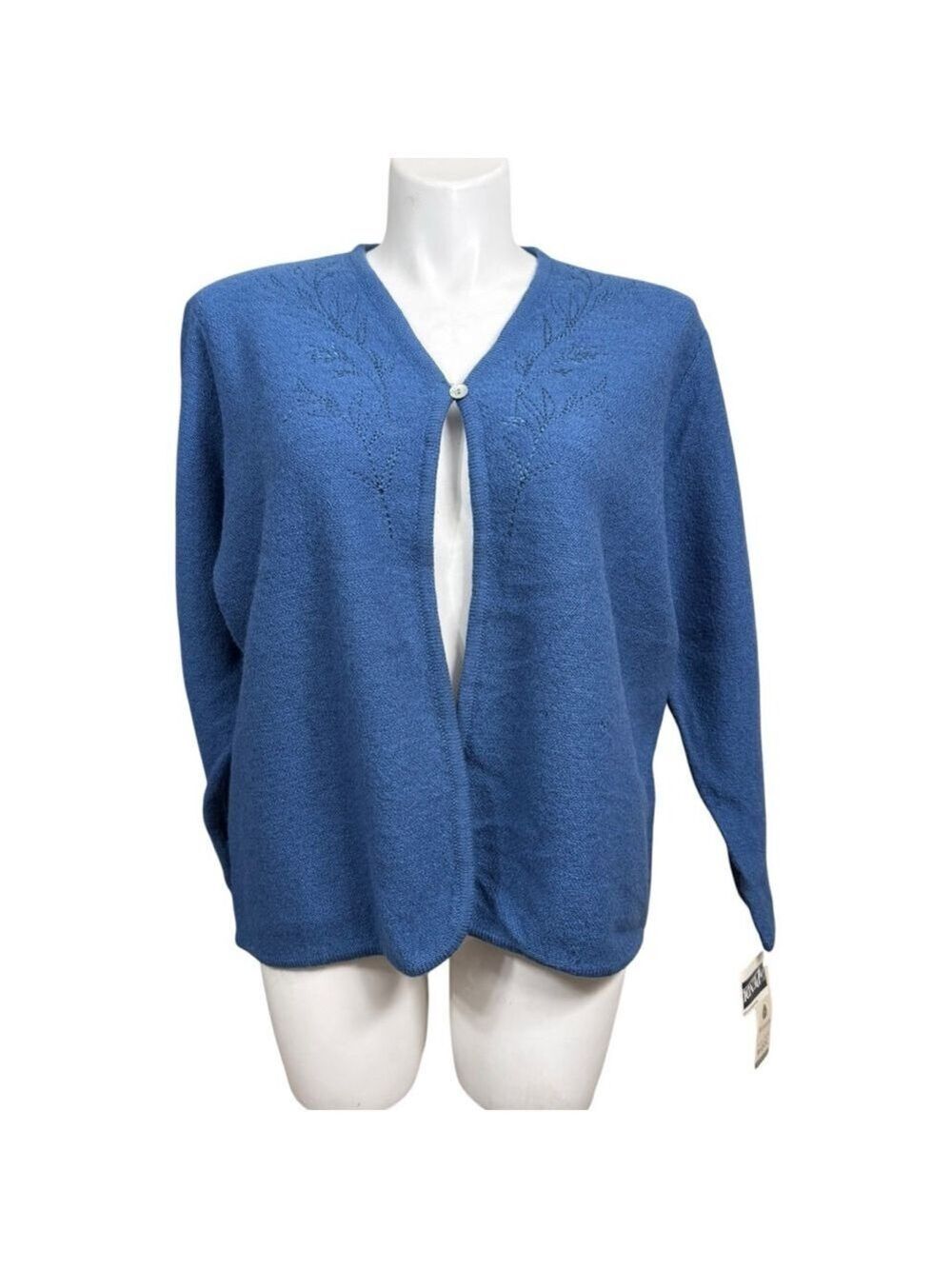 Vintage 1997 Pendleton 3X Blue Wool Cardigan NWT